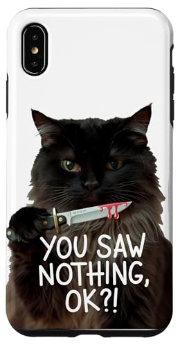 Schwarze Katzen Horror Gothic Halloween Katze Hülle für iPhone XS Max Schwarze Katzen Horror Gothic Halloween Katze Hülle für iPhone XS Max von Gruselig Unheimliche Katze Halloween Geschenk