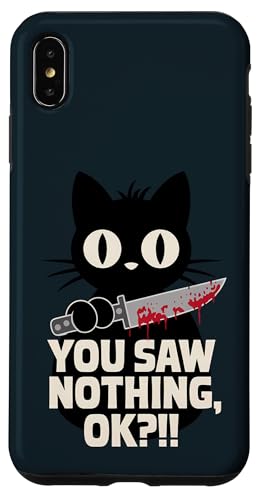 Schwarze Katzen Horror Gothic Halloween Katze Hülle für iPhone XS Max Schwarze Katzen Horror Gothic Halloween Katze Hülle für iPhone XS Max von Gruselig Unheimliche Katze Halloween Geschenk