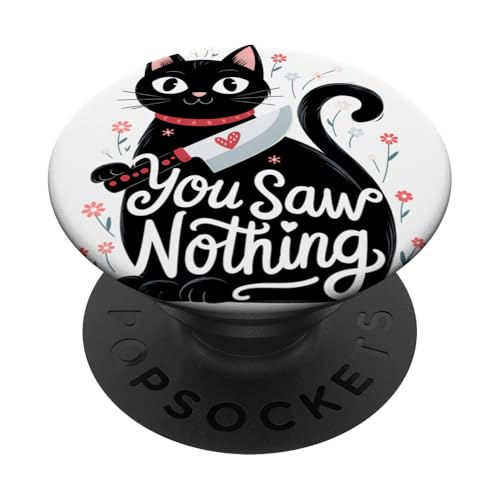 Schwarze Katzen Horror Gothic Halloween Katze PopSockets Klebender PopGrip Schwarze Katzen Horror Gothic Halloween Katze PopSockets Klebender PopGrip von Gruselig Unheimliche Katze Halloween Geschenk
