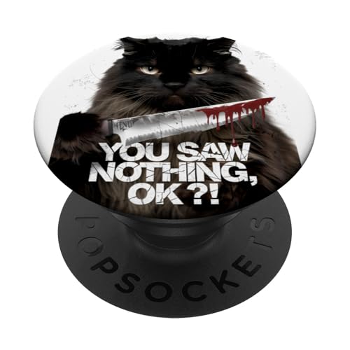 Schwarze Katzen Horror Gothic Halloween Katze PopSockets Klebender PopGrip Schwarze Katzen Horror Gothic Halloween Katze PopSockets Klebender PopGrip von Gruselig Unheimliche Katze Halloween Geschenk