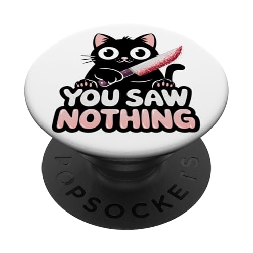 Schwarze Katzen Horror Gothic Halloween Katze PopSockets Klebender PopGrip Schwarze Katzen Horror Gothic Halloween Katze PopSockets Klebender PopGrip von Gruselig Unheimliche Katze Halloween Geschenk