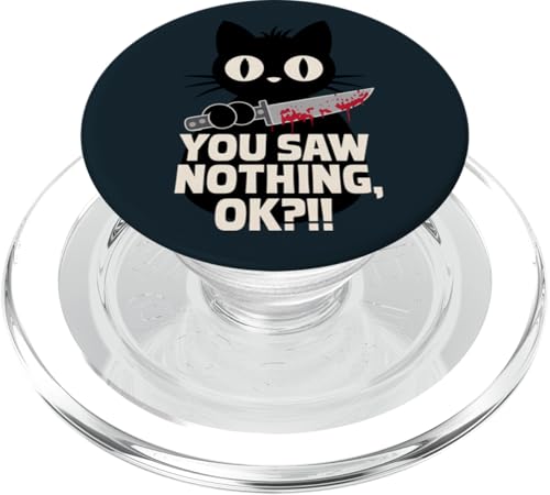 Schwarze Katzen Horror Gothic Halloween Katze PopSockets PopGrip für MagSafe Schwarze Katzen Horror Gothic Halloween Katze PopSockets PopGrip für MagSafe von Gruselig Unheimliche Katze Halloween Geschenk