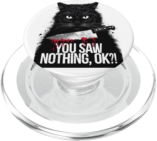 Schwarze Katzen Horror Gothic Halloween Katze PopSockets PopGrip für MagSafe Schwarze Katzen Horror Gothic Halloween Katze PopSockets PopGrip für MagSafe von Gruselig Unheimliche Katze Halloween Geschenk