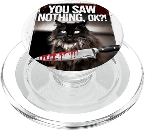 Schwarze Katzen Horror Gothic Halloween Katze PopSockets PopGrip für MagSafe Schwarze Katzen Horror Gothic Halloween Katze PopSockets PopGrip für MagSafe von Gruselig Unheimliche Katze Halloween Geschenk
