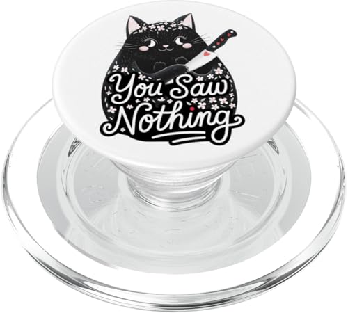 Schwarze Katzen Horror Gothic Halloween Katze PopSockets PopGrip für MagSafe Schwarze Katzen Horror Gothic Halloween Katze PopSockets PopGrip für MagSafe von Gruselig Unheimliche Katze Halloween Geschenk