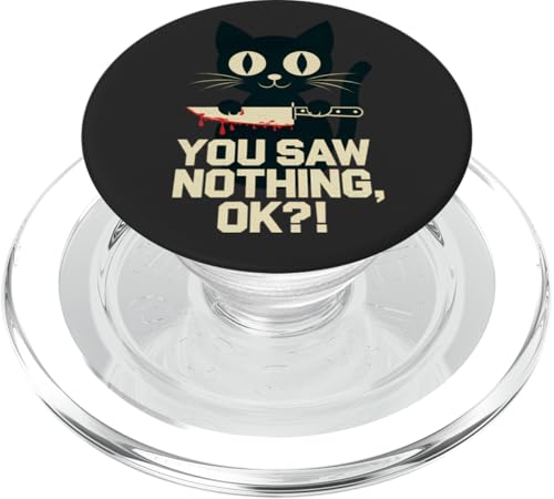 Schwarze Katzen Horror Gothic Halloween Katze PopSockets PopGrip für MagSafe Schwarze Katzen Horror Gothic Halloween Katze PopSockets PopGrip für MagSafe von Gruselig Unheimliche Katze Halloween Geschenk