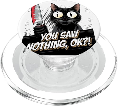 Schwarze Katzen Horror Gothic Halloween Katze PopSockets PopGrip für MagSafe Schwarze Katzen Horror Gothic Halloween Katze PopSockets PopGrip für MagSafe von Gruselig Unheimliche Katze Halloween Geschenk