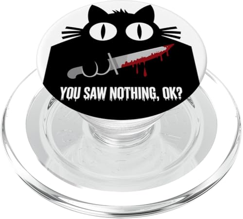 Schwarze Katzen Horror Gothic Halloween Katze PopSockets PopGrip für MagSafe Schwarze Katzen Horror Gothic Halloween Katze PopSockets PopGrip für MagSafe von Gruselig Unheimliche Katze Halloween Geschenk
