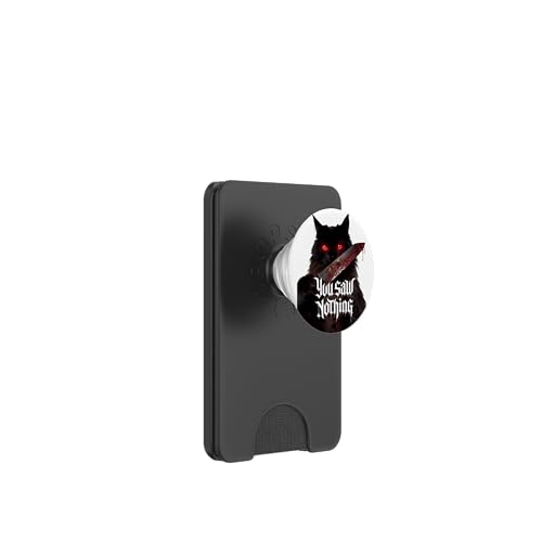 Schwarze Katzen Horror Gothic Halloween Katze PopSockets PopWallet für MagSafe Schwarze Katzen Horror Gothic Halloween Katze PopSockets PopWallet für MagSafe von Gruselig Unheimliche Katze Halloween Geschenk