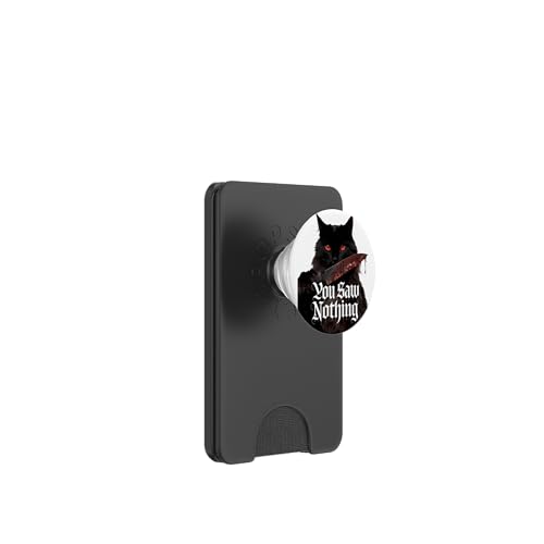 Schwarze Katzen Horror Gothic Halloween Katze PopSockets PopWallet für MagSafe Schwarze Katzen Horror Gothic Halloween Katze PopSockets PopWallet für MagSafe von Gruselig Unheimliche Katze Halloween Geschenk