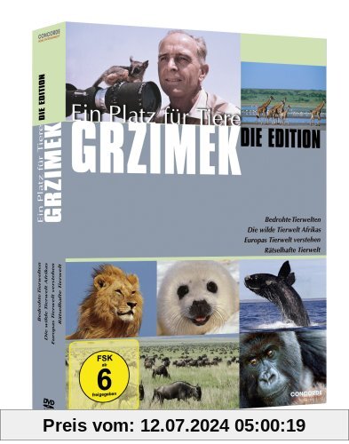 Grzimek: Ein Platz für Tiere - Die Edition [4 DVDs] von Grzimek, Bernhard (Prof. Dr.)