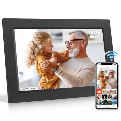 Gsituk Frameo Digitaler Bilderrahmen WLAN App 10,1 Zoll 1920 * 1200 HD Touchscreen Elektronischer Bilderrahmen Fernfreigabe von Bildern, Automatischer Drehung, Geschenk für Großeltern Gsituk Frameo Digitaler Bilderrahmen WLAN App 10,1 Zoll 1920 * 1200 HD Touchscreen Elektronischer Bilderrahmen Fernfreigabe von Bildern, Automatischer Drehung, Geschenk für Großeltern von Gsituk