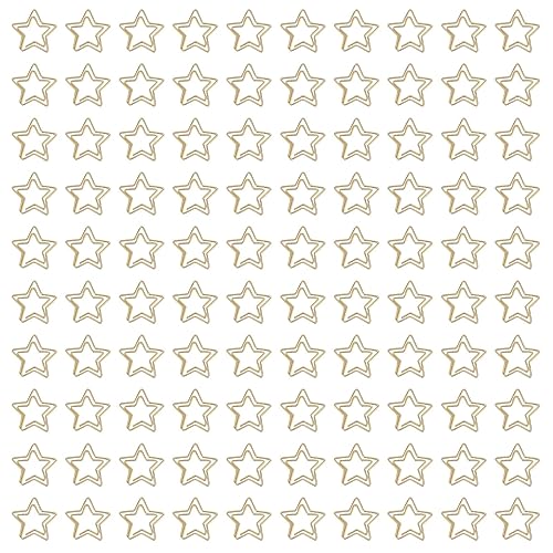 100pcs Star Shape Paper Clips, Nicht -Skid -Lesezeichen Planer Clips niedliche Papierklemmen für die Hochzeitsdekoration der Büroschule 100pcs Star Shape Paper Clips, Nicht -Skid -Lesezeichen Planer Clips niedliche Papierklemmen für die Hochzeitsdekoration der Büroschule von Gsycle