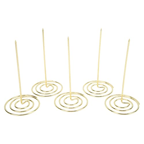 5pcs -Quittungsinhaber Spike, Sicherheit mit großer Kapazitätsschutzschutzstabber Bill Fork für Haushaltsbuchhaltungsgeschäft Kassierer und Schulinformationen (Gold) von Gsycle