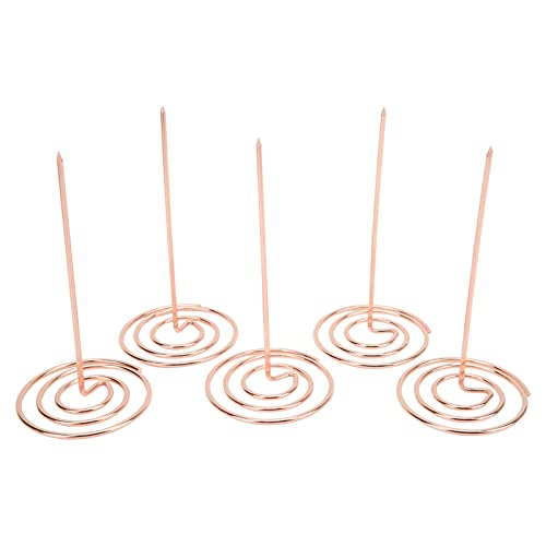 5pcs -Quittungsinhaber Spike, Sicherheit mit großer Kapazitätsschutzschutzstabber Bill Fork für Haushaltsbuchhaltungsgeschäft Kassierer und Schulinformationen (Roségold) von Gsycle