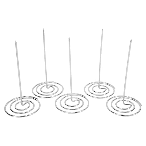 5pcs -Quittungsinhaber Spike, Sicherheit mit großer Kapazitätsschutzschutzstabber Bill Fork für Haushaltsbuchhaltungsgeschäft Kassierer und Schulinformationen (Silber) von Gsycle