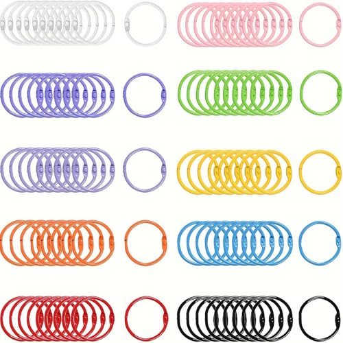 80pcs farbenfrohe Bindemittelringe, Eisenpapierring -Metallringe für Handwerkslöses Blattring für Karten, Dokumentstapel und Swatches Organization School Home oder Bürogebrauch 80pcs farbenfrohe Bindemittelringe, Eisenpapierring -Metallringe für Handwerkslöses Blattring für Karten, Dokumentstapel und Swatches Organization School Home oder Bürogebrauch von Gsycle