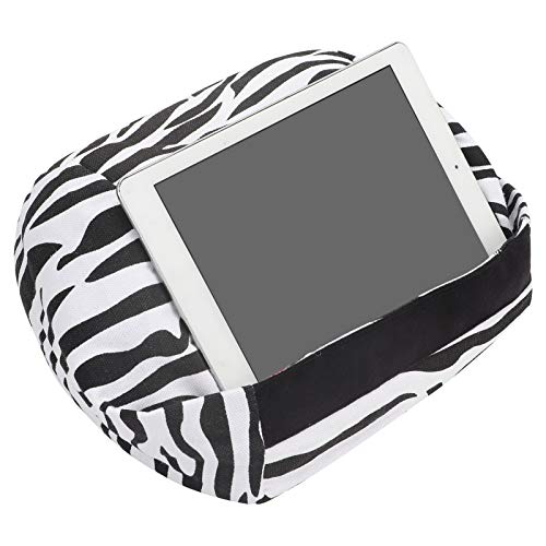 Gsycle Kissen -Tablet -Halter für Bett, tragbare gedruckte Leinwand Kissen Telefonhalter Schreibtisch Telefonständer Lap Bookhalter zum Lesen von Tablet Ständer Kissen für Smartphone (Zebra-Stil) von Gsycle
