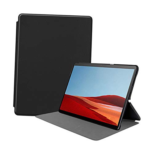 Gtagain Hüllen für Surface Pro X Tablet 13 Zoll Leicht PU Leder Schlank Schale Stand Schützend Tastatur Abdeckung von Gtagain