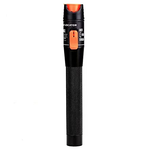 Guakiili 10mW Visual Fault Locator Optisches Kabel Test Pen Tester SC/FC/ST 2.5mm Schnittstelle VFL 10km Reichweite für CATV Telekommunikation Multifunktionstester (Orange) von Guakiili