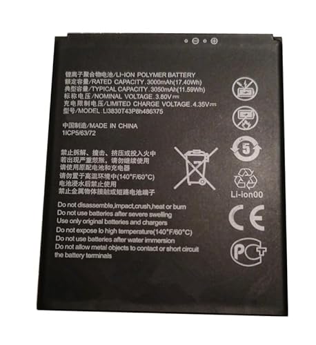 GZXQBHBATT Generic Ersatz Akku Kompatibel mit Blade A31 Li3830T43P8h486375 1ICP5/63/72 3.8V,3050mAh GZXQBHBATT Generic Ersatz Akku Kompatibel mit Blade A31 Li3830T43P8h486375 1ICP5/63/72 3.8V,3050mAh von Guangzhou Xuqibaihuojingpin Co.,Ltd