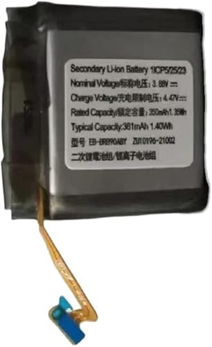 GZXQBHBATT Generic Ersatz Akku Kompatibel mit EB-BR890ABY 1ICP5/25/23 Galaxy Watch 4 Classic 46mm EB-BR890ABY SM-R890 SM-R890NZKCXAA SM-R890NZSAXAA 3.88V,361mAh/1.40Wh von Guangzhou Xuqibaihuojingpin Co.,Ltd