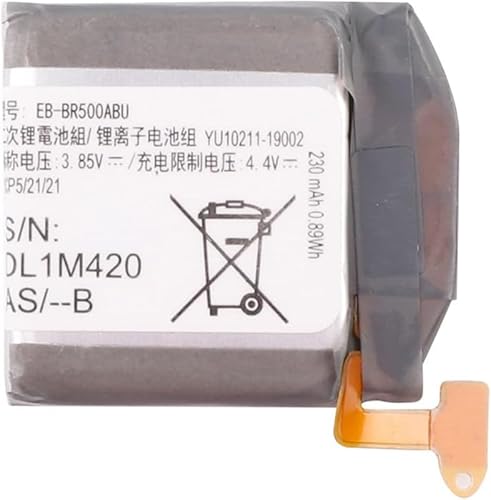 GZXQBHBATT Generic Ersatz Akku Kompatibel mit Galaxy Watch Active SM-R500 SM-R500N 40mm EB-BR500ABU SM-R500NZKAXAR GH43-04922A BR500ABU 1ICP5/21/21 3.85V,230mAh/0.89Wh GZXQBHBATT Generic Ersatz Akku Kompatibel mit Galaxy Watch Active SM-R500 SM-R500N 40mm EB-BR500ABU SM-R500NZKAXAR GH43-04922A BR500ABU 1ICP5/21/21 3.85V,230mAh/0.89Wh von Guangzhou Xuqibaihuojingpin Co.,Ltd