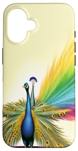 Farbenfroher Regenbogen Hülle für iPhone 16 Farbenfroher Regenbogen Hülle für iPhone 16 von Guaripete