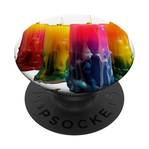 Farbenfroher Regenbogen PopSockets Klebender PopGrip von Guaripete