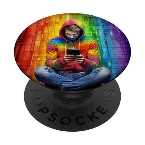 Farbenfroher Regenbogen PopSockets Klebender PopGrip Farbenfroher Regenbogen PopSockets Klebender PopGrip von Guaripete