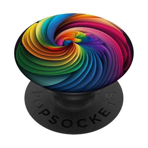 Farbenfroher Regenbogen PopSockets Klebender PopGrip von Guaripete