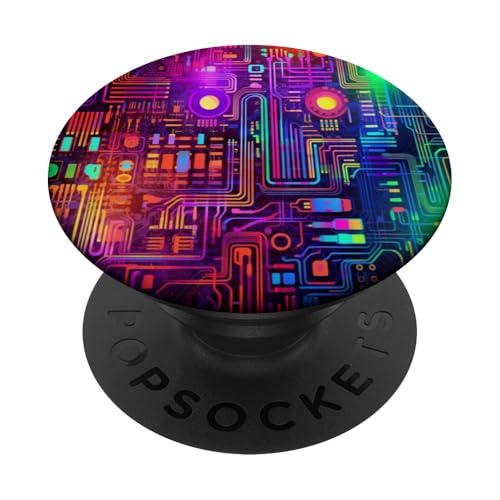 Farbenfroher Regenbogen PopSockets Klebender PopGrip von Guaripete