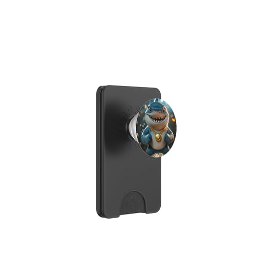 Haie PopSockets PopWallet für MagSafe Haie PopSockets PopWallet für MagSafe von Guaripete