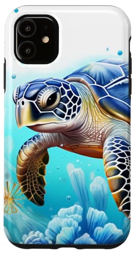 Meeresschildkröten Hülle für iPhone 11 von Guaripete