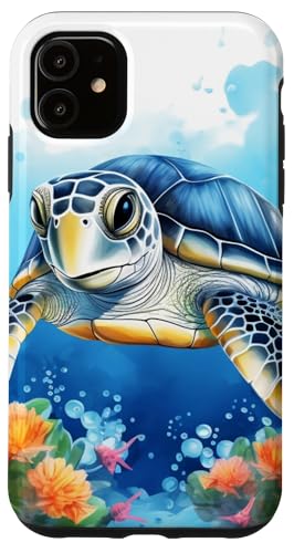 Meeresschildkröten Hülle für iPhone 11 von Guaripete