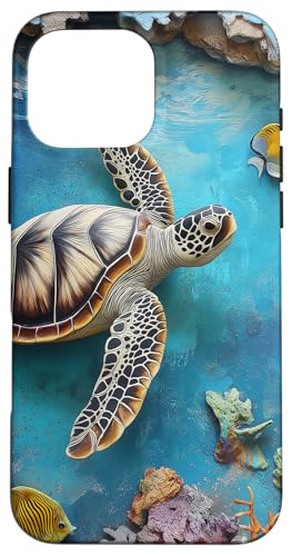 Meeresschildkröten Hülle für iPhone 16 Pro Max von Guaripete