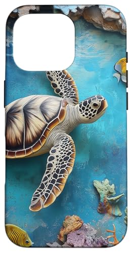 Meeresschildkröten Hülle für iPhone 16 Pro von Guaripete