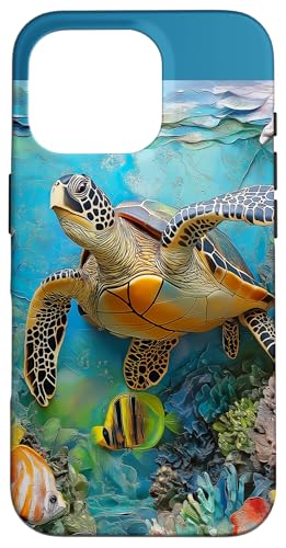 Meeresschildkröten Hülle für iPhone 16 Pro von Guaripete
