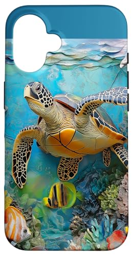 Meeresschildkröten Hülle für iPhone 16 von Guaripete