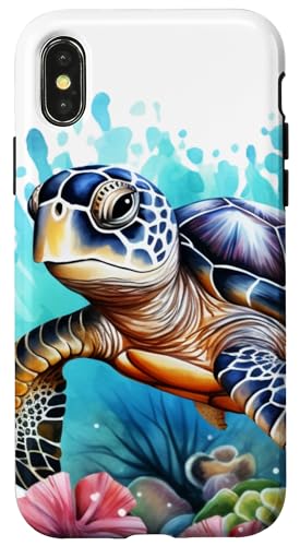 Meeresschildkröten Hülle für iPhone X/XS von Guaripete