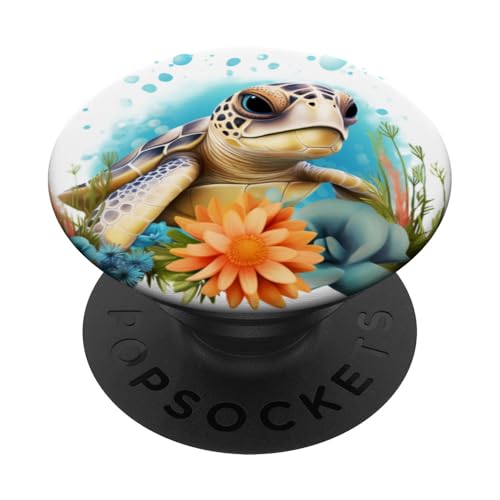 Meeresschildkröten PopSockets Klebender PopGrip von Guaripete