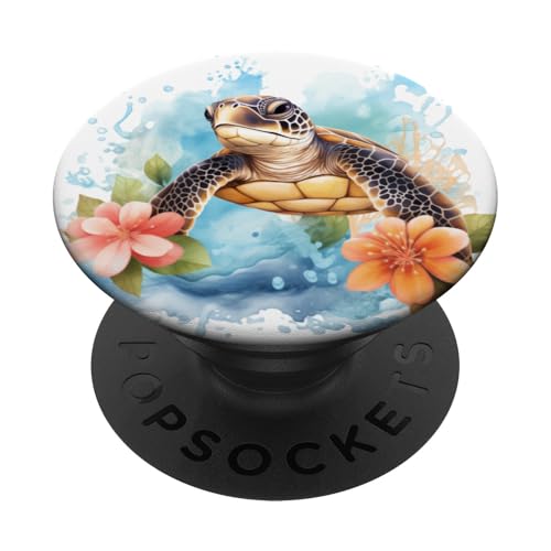 Meeresschildkröten PopSockets Klebender PopGrip von Guaripete