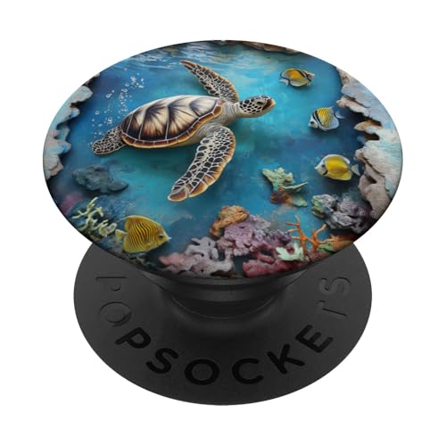 Meeresschildkröten PopSockets Klebender PopGrip von Guaripete