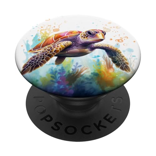 Meeresschildkröten PopSockets Klebender PopGrip von Guaripete