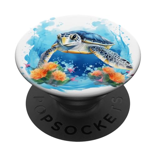 Meeresschildkröten PopSockets Klebender PopGrip von Guaripete