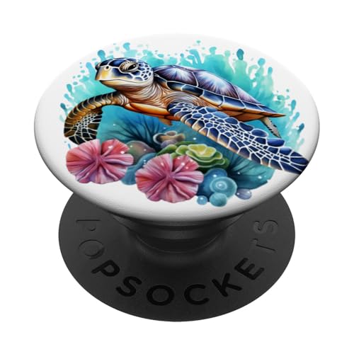 Meeresschildkröten PopSockets Klebender PopGrip von Guaripete