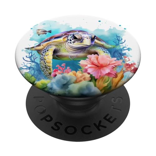 Meeresschildkröten PopSockets Klebender PopGrip von Guaripete