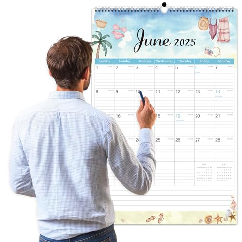GuassLee Extra großer Wandkalender 2025, 19 Monate, Jumbo-Wandplaner von Juni 2025 bis Dez. 2026 mit Aquarell-Design und dickem Papier für Büro, Schule, Heimlehrer, Akademiker GuassLee Extra großer Wandkalender 2025, 19 Monate, Jumbo-Wandplaner von Juni 2025 bis Dez. 2026 mit Aquarell-Design und dickem Papier für Büro, Schule, Heimlehrer, Akademiker von GuassLee