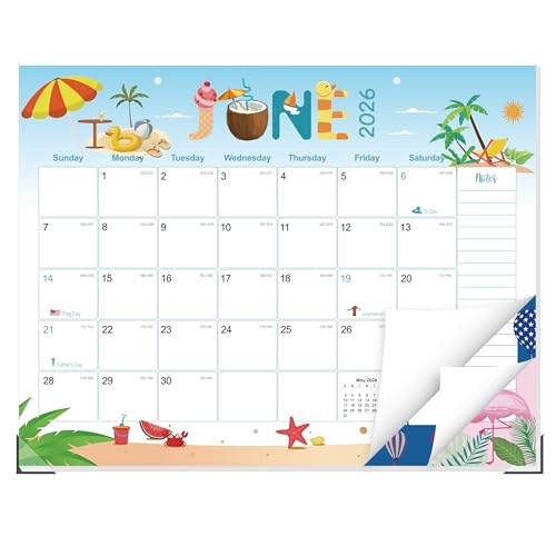GuassLee Tischkalender 2025–2026, groß, 55,9 x 43,2 cm, Desktop-/Wand-Monatskalender, Schuljahresplaner, für Juni 2025 bis Dezember 2026, mit Julianischem Datum und Notizen für einfache Organisation GuassLee Tischkalender 2025–2026, groß, 55,9 x 43,2 cm, Desktop-/Wand-Monatskalender, Schuljahresplaner, für Juni 2025 bis Dezember 2026, mit Julianischem Datum und Notizen für einfache Organisation von GuassLee