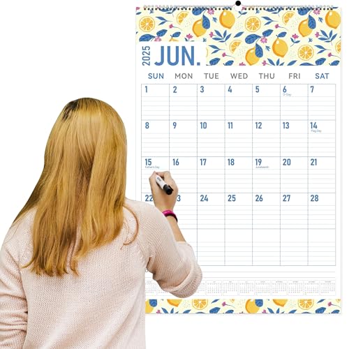 Guasslee Extra großer Wandkalender 2025–2026, 76,2 x 50,8 cm, Jumbo-Schreibtisch-/Wandkalender von Juni 2025 bis Dez. 2026, 19 Monate, Wandplaner zum Aufhängen mit großen linierten Blöcken für Büro Guasslee Extra großer Wandkalender 2025–2026, 76,2 x 50,8 cm, Jumbo-Schreibtisch-/Wandkalender von Juni 2025 bis Dez. 2026, 19 Monate, Wandplaner zum Aufhängen mit großen linierten Blöcken für Büro von GuassLee